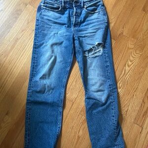 American Eagle Outfitters Light and Dark Blue Denim